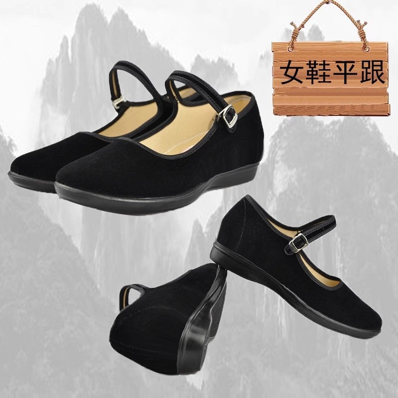 Adult And Children'S Performance Costume Old Beijing Cloth Shoes Eighth Route Army Red Army Black Cloth Shoes Men'S And Women'S Shoes Film And Television Performance - Image 3